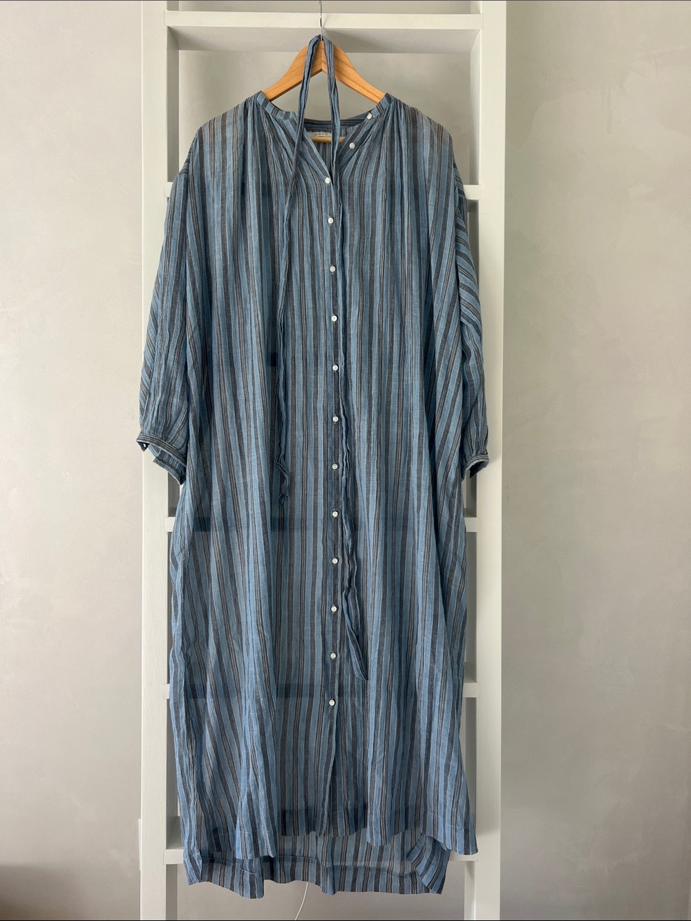 Doen Joan Dress in blue stripe